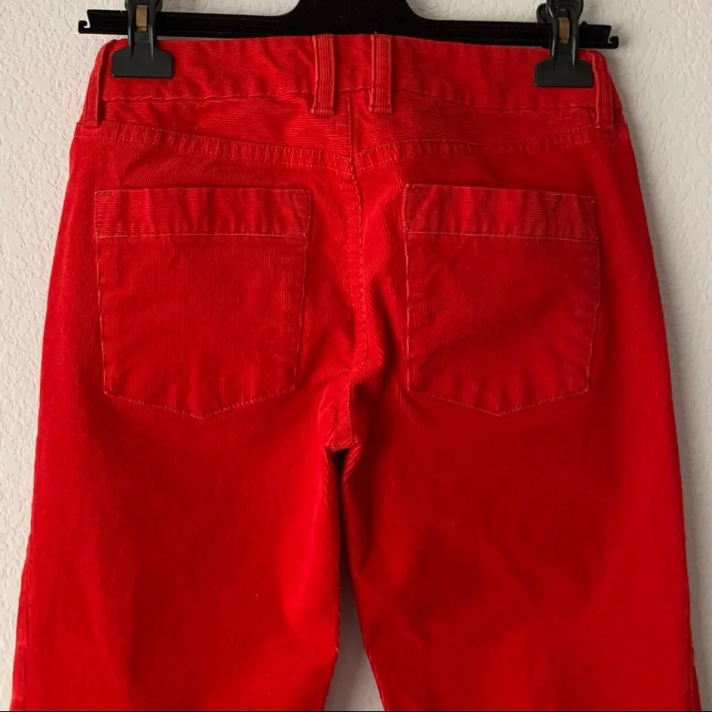 New J. Crew corduroy pants in red